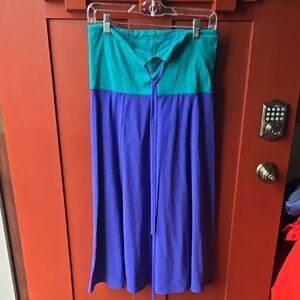 Teal and Purple Midi Skirt/Dress